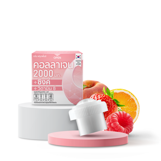 Freshdoze Collagen 2000mg + Vitamin C + Zinc Press & Shake – Skin & Immunity Support 12 pcs.